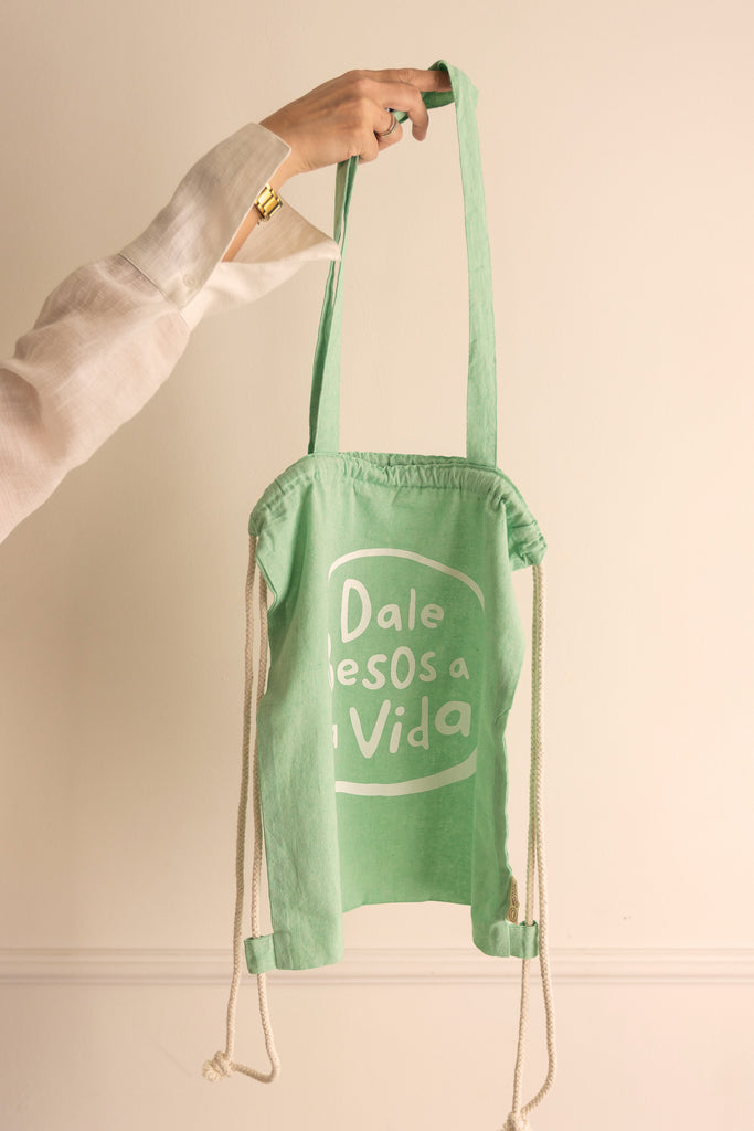 Mochila Tote Verde Matcha 